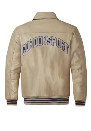 VICTORIA - Lederjacke - sand