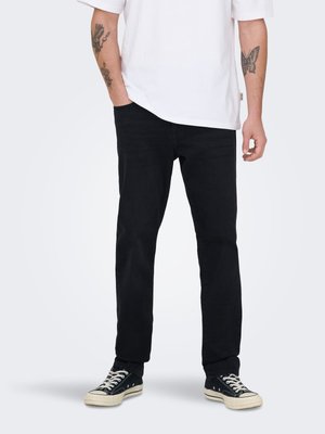 NORMAL GESCHNITTEN ONSWEFT  - Straight leg jeans - black denim