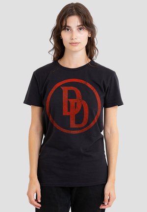 DAREDEVIL BORN AGAIN SYMBOL - Print T-shirt - black