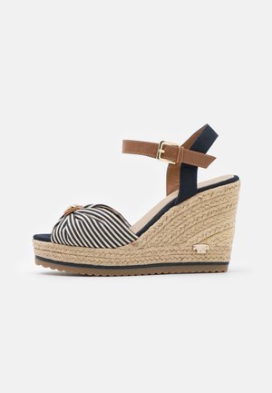 TOM TAILOR Højhælede sandaletter / Højhælede sandaler - dark blue