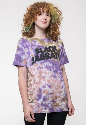 BLACK SABBATH WAVY BAND LOGO DIP  - Print T-shirt - blue