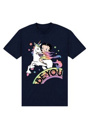 Henry Tiger, BETTY BOOP BE YOU PRIDE - T-shirts print - french navy