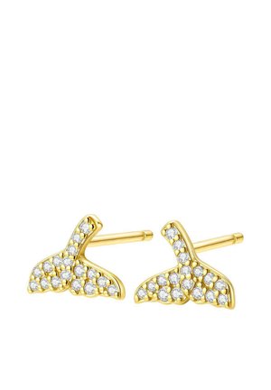 WHALE TAIL SPARKLE - Ohrringe - gold-coloured