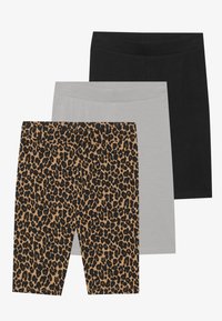 3 PACK - Leggingsit - black/grey