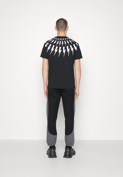 Neil Barrett MODERNIST - Παντελόνι φόρμας - black/mottled grey