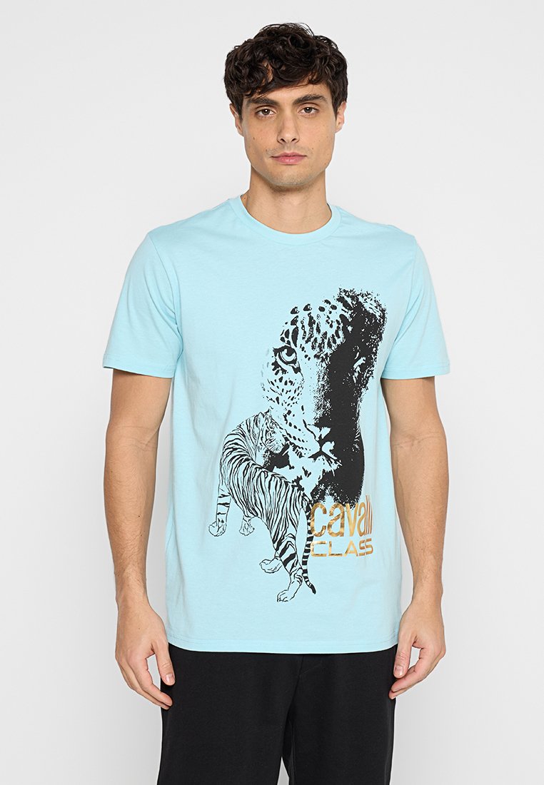 Cavalli Class T-shirt print lichtblauw