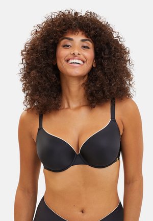 HALF CUP UNSEEN - Soutien-gorge push-up - noir   blush