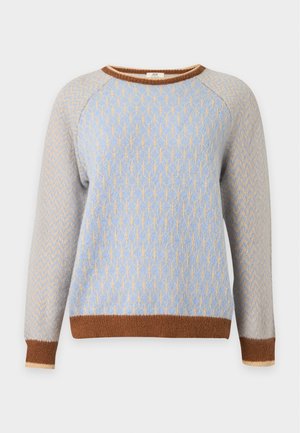 JDY, JDYBRYN LIFE O NECK PULLOVER - Πουλόβερ - crème brûlée/toffee/open air
