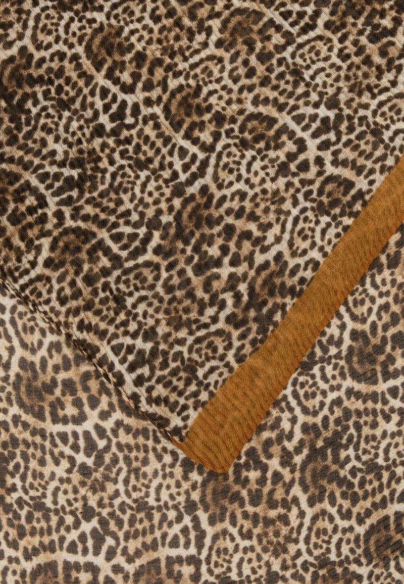 Damen Schals | Codello SOFTER PLISSEE-SCHAL MIT LEO-PRINT Schal braun - YJ39989 Damen Schals | Codello SOFTER PLISSEE-SCHAL MIT LEO-PRINT Schal braun - YJ39989
