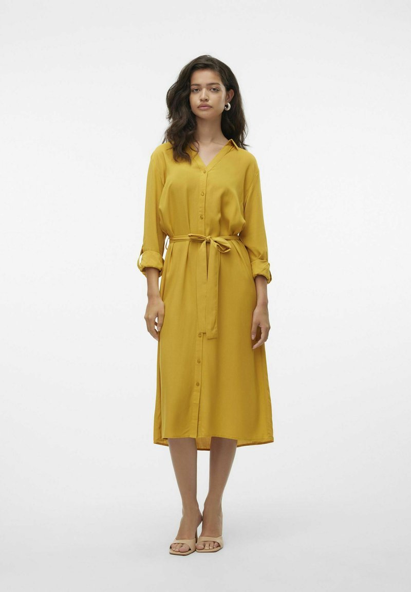 Vero Moda VMBUMPY  - Abito a camicia - golden spice