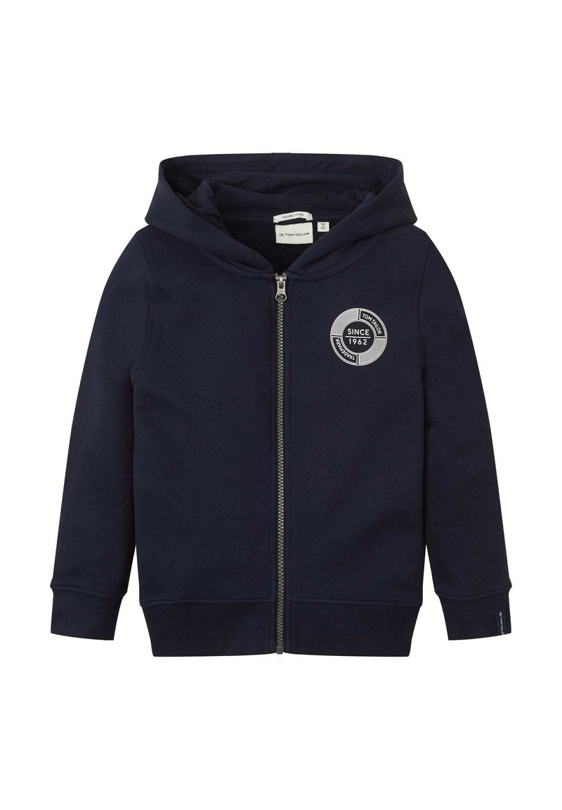 TOM TAILOR Zip-up sweatshirt - sky captain blue