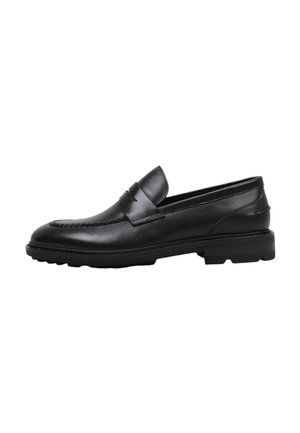 HUNE, GENUINE - Zapatos sin cordones - black