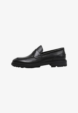 HUNE, GENUINE - Zapatos sin cordones - black