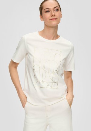 s.Oliver BLACK LABEL T-shirt print - ecru