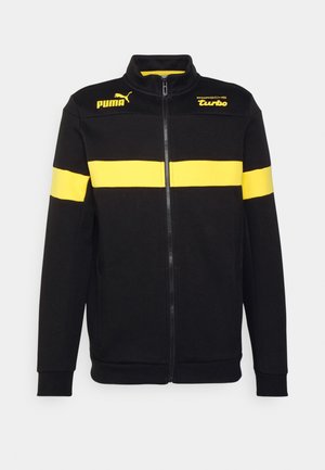 Felpa con zip - black