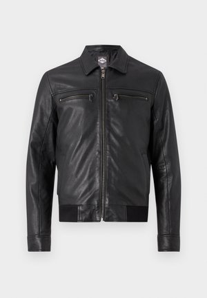 Lee Cooper, BRAN - Chaqueta de cuero - black