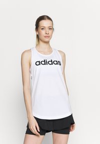 adidas Sportswear - ESSENTIALS LOOSE LOGO TANK - Top - white/black Minijatura 1