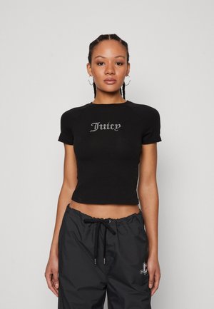 Juicy Couture SHRUNKEN TEE - Print T-shirt - black