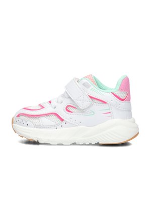 UNISEX SNEAKERS - Baby shoes - white fuchsia