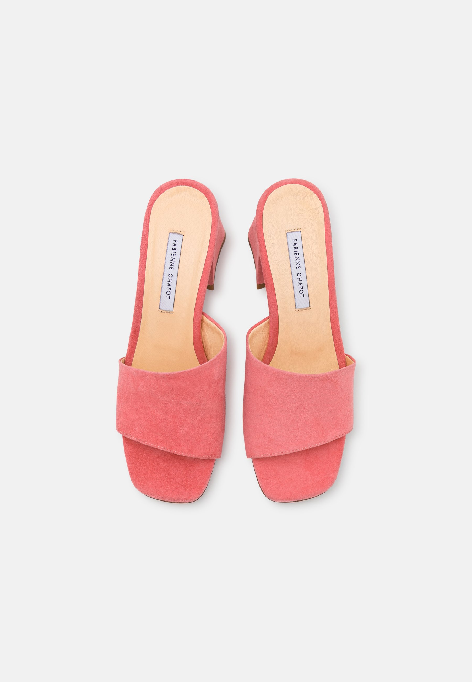 Fabienne Chapot TED MULES - Muiltjes met hak - pink beret/donkerroze -  Zalando.nl
