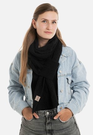 Knit Factory HAZE - Sjaal - black