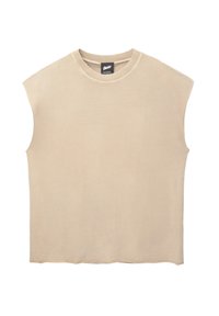 WASHED SLEEVELESS - Top - sand