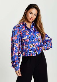 Button-down blouse - blue