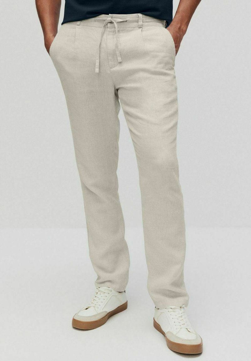 BONDELID - NOAH LINEN - Trousers - light beige, Enlarge