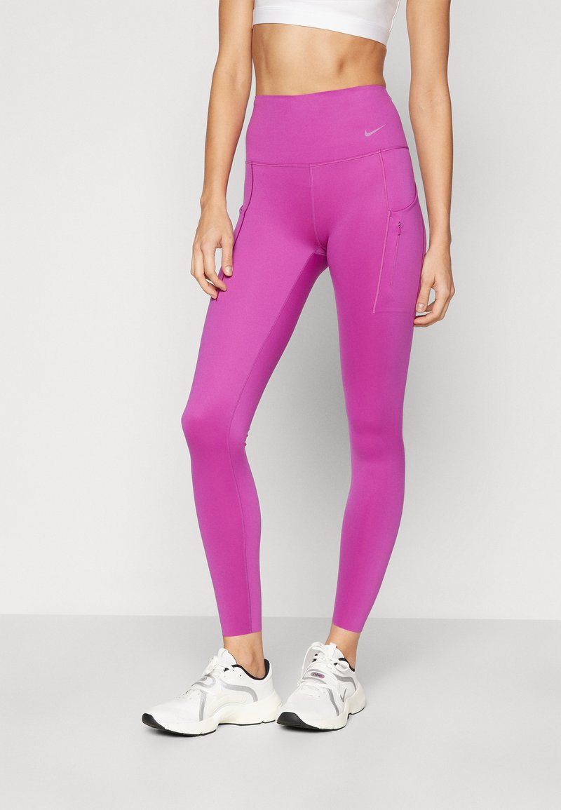 Nike Performance GO - Leggingek - hot fuchsia/black