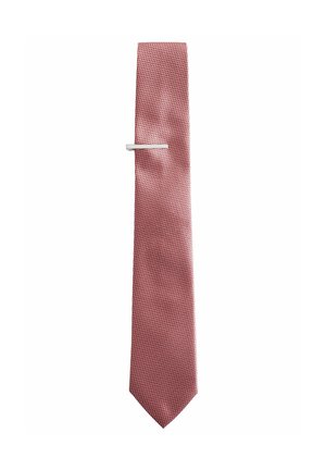 WIDE TEXTURED - Krawatte - coral pink