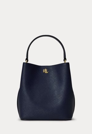 Lauren Ralph Lauren, CROSSHATCH SMALL REESE BUCKET BAG - Kabelka - refined navy