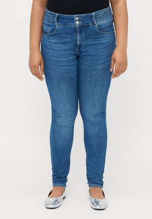 CARWILLY MID WAIST - Testhezálló fazon - medium blue denim