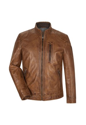 MSPEPINO - Lederjacke - cognac