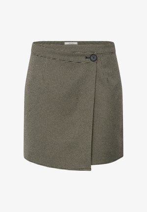 Gestuz, GZCASIA HW SKIRT - Jupe portefeuille - black and white houndstooth