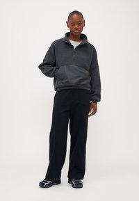 ONLY Petite ONLLIA LIFE HALF ZIP - Fleecepullover - phantom