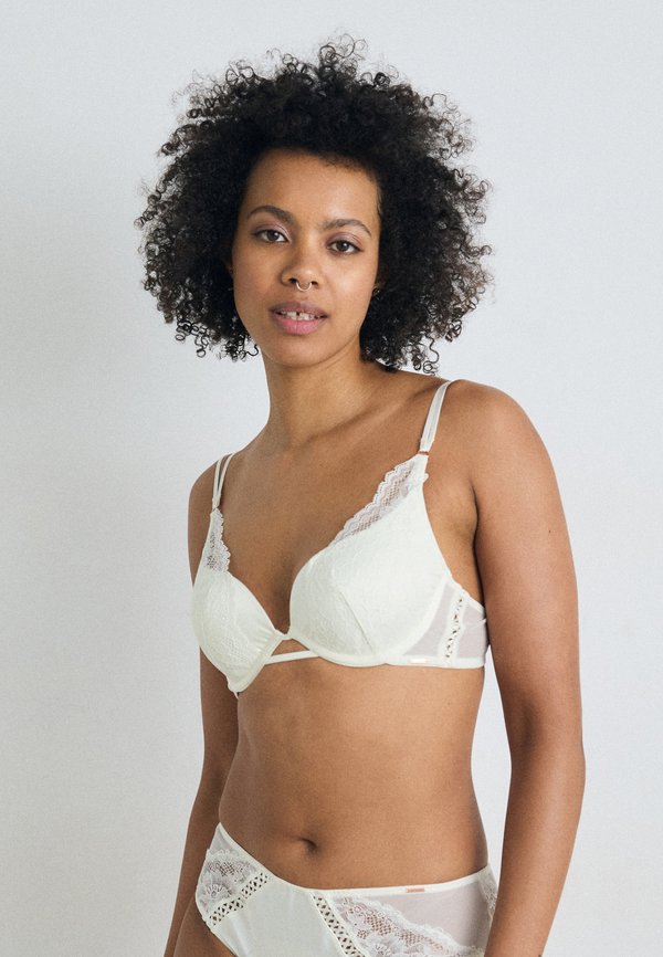 LYRA_LIGHT PADDED PLUNGE - Underwired bra - ivory