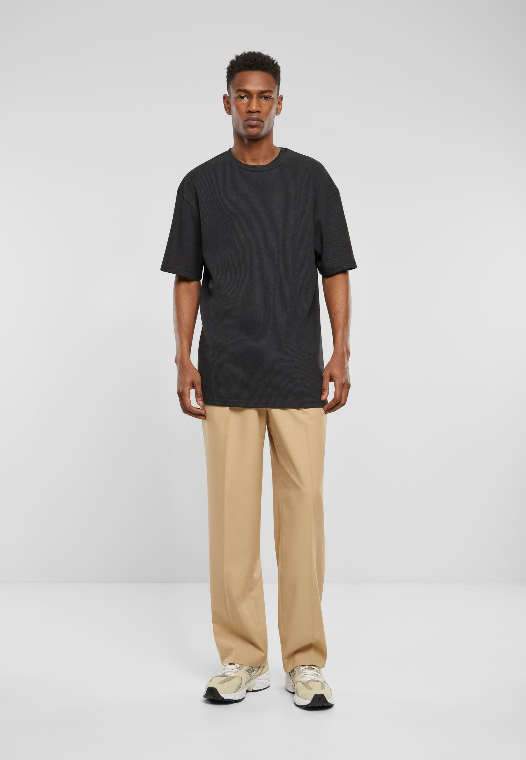 Urban Classics DOUBLE PLEATED PANTS - Pantaloni - unionbeige/bej