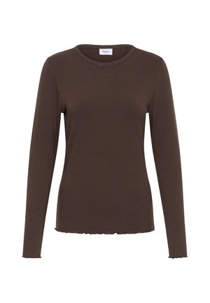 Saint Tropez, OLALIASZ LONG SLEEVE - Pikkade varrukatega topp - chocolate brown