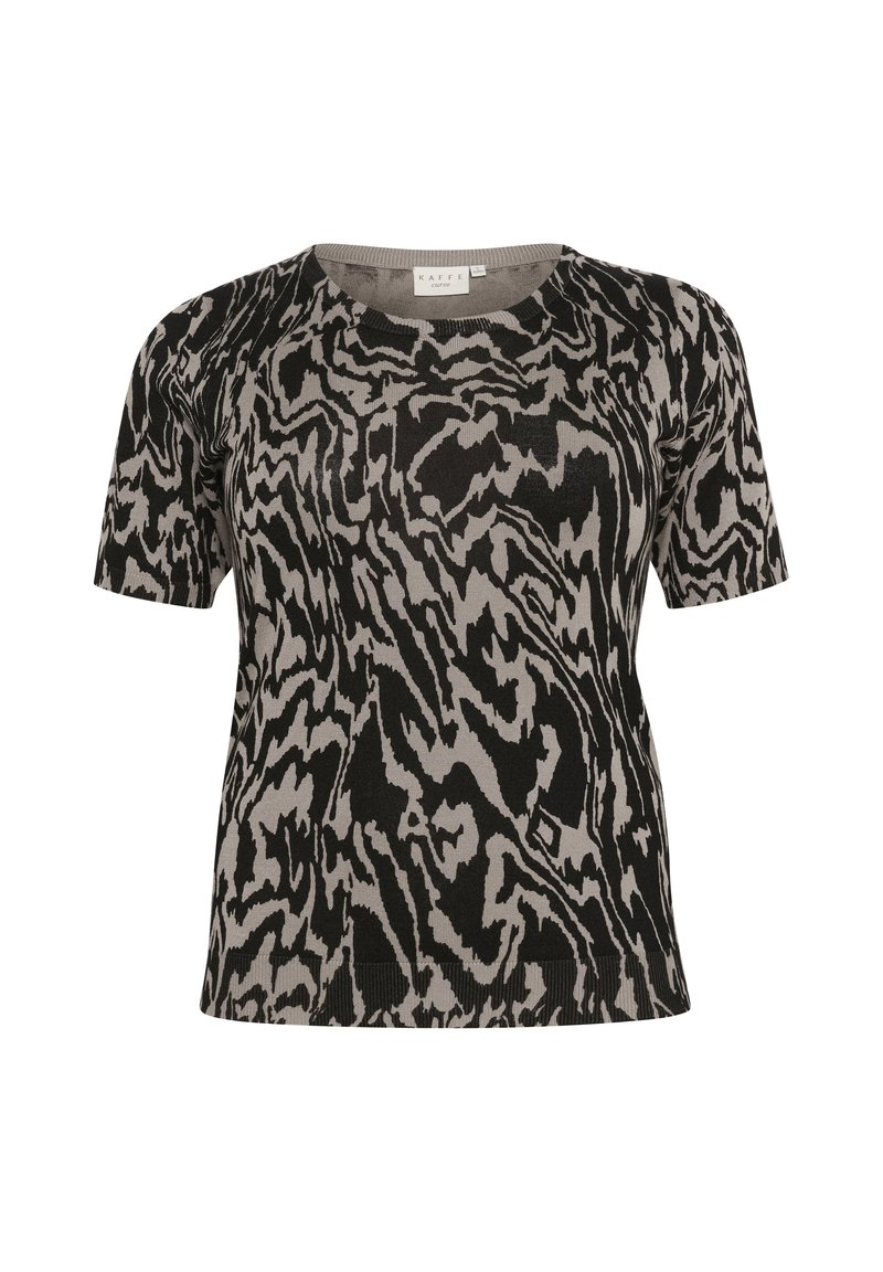 Kaffe Curve T-shirt print beige