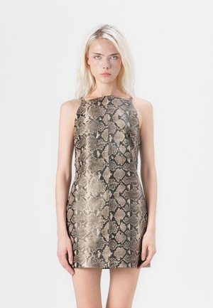 DRESS - Koktailové šaty/večierkové šaty - coffè/sand