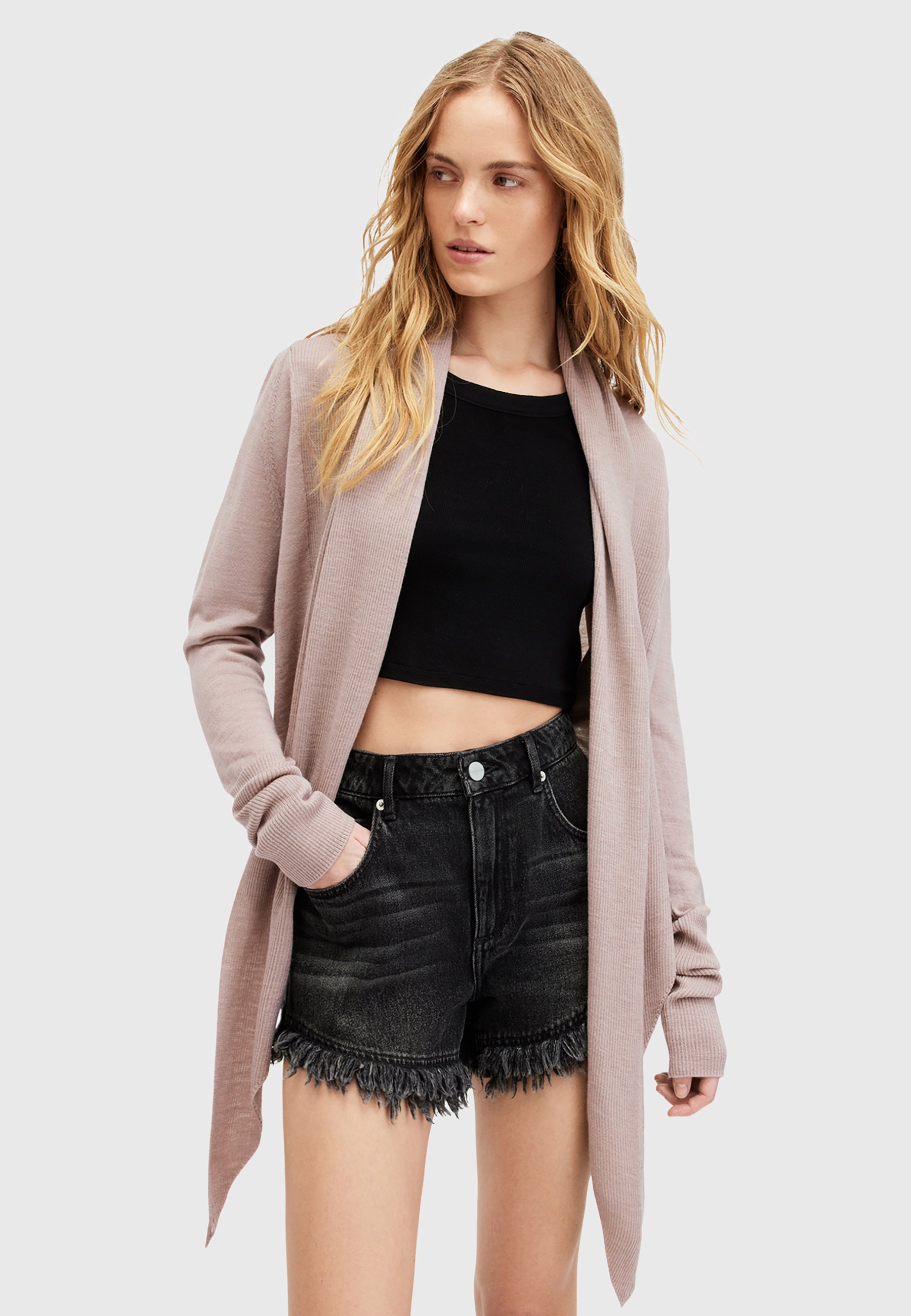 AllSaints PIRATE - Cardigan - pashmina pink/light pink - Zalando.co.uk