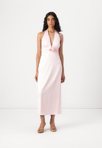 Abercrombie & Fitch - BRIDAL PLUNGE ROSETTE COLUMN - Proginė apranga - chalk pink Miniatiūros vaizdas 1