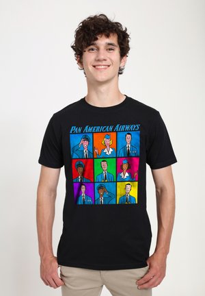 PAN FLIGHT CREW - Print T-shirt - black