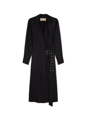 Trussardi, ABITO CHEMISIER CON FIBBIA - Blusenkleid - nero