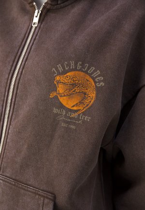 Sweat zippé - brown