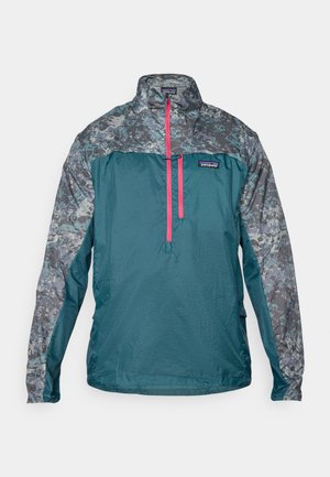 Patagonia HOUDINI STASH 1/2 ZIP  - Cortaviento - wetland blue/thermal blue