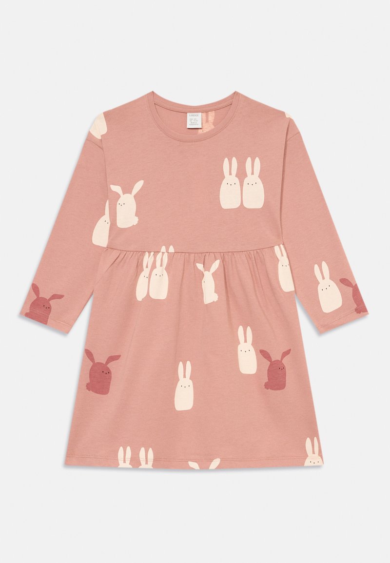 Lindex TRICOT AOP - Vestito di maglina - dusty pink