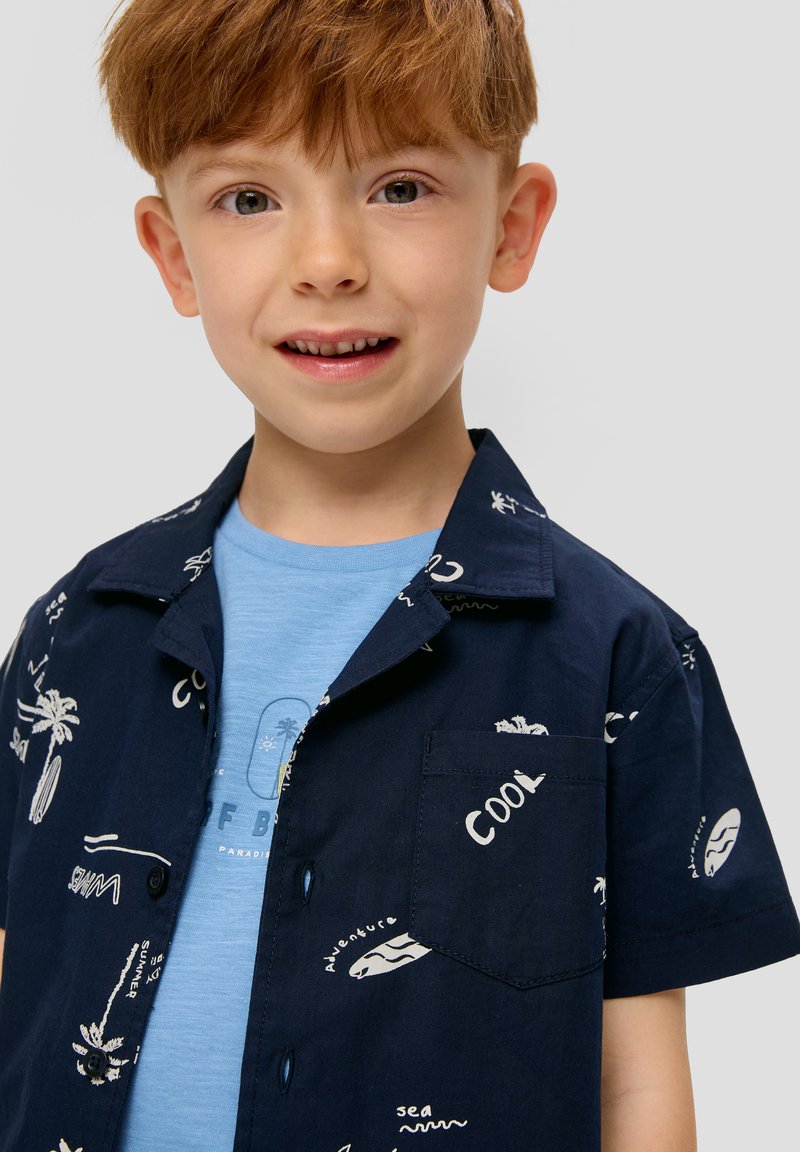 KURZARM Chemise navy/bleu marine