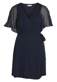 VILA KURZARM - Jurk - navy blazer