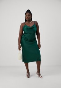 WAL G CURVE CARA COWL NECK MIDI DRESS - Kokteiļkleita/ballīšu kleita - forest green